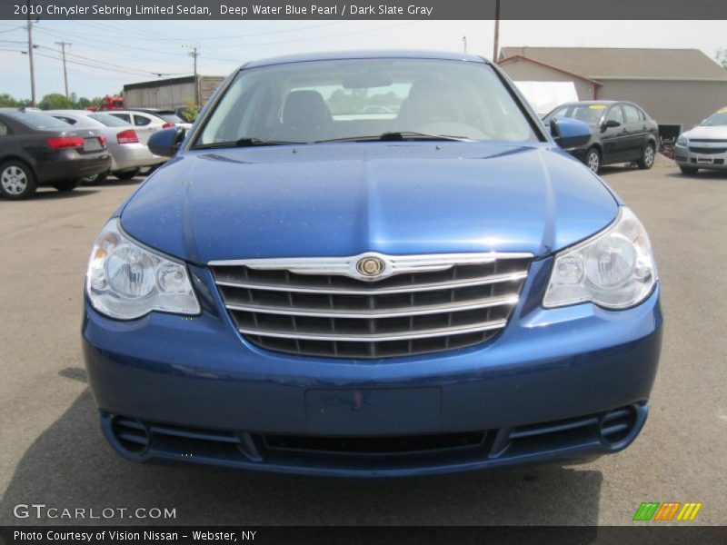 Deep Water Blue Pearl / Dark Slate Gray 2010 Chrysler Sebring Limited Sedan