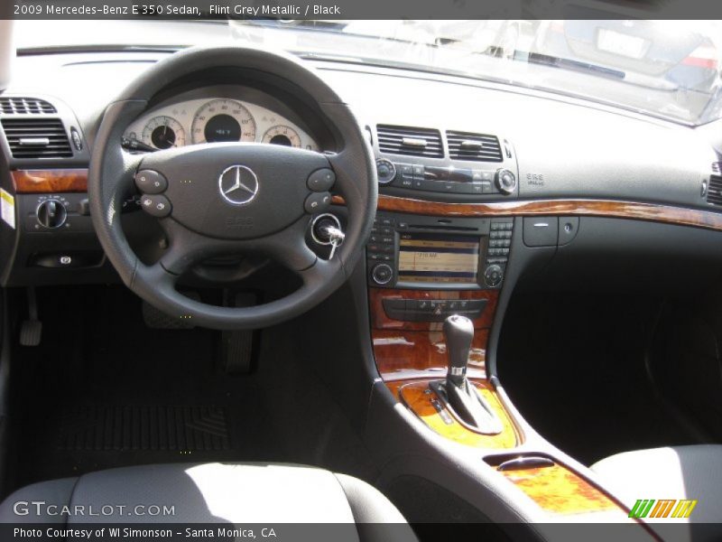 Flint Grey Metallic / Black 2009 Mercedes-Benz E 350 Sedan