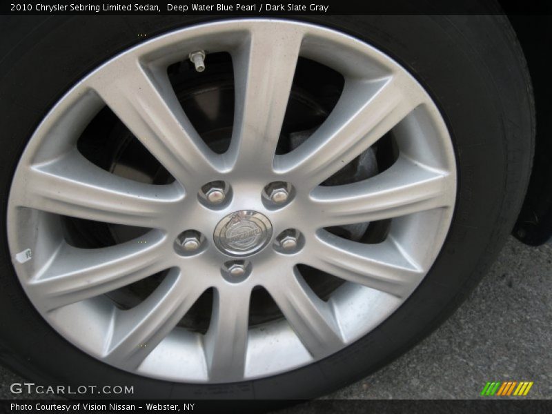 Deep Water Blue Pearl / Dark Slate Gray 2010 Chrysler Sebring Limited Sedan