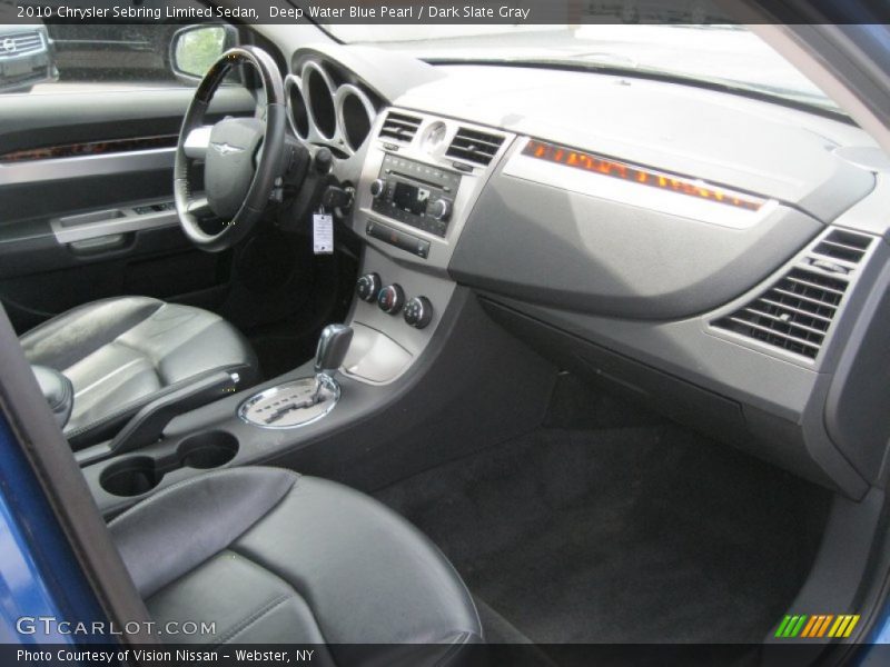 Deep Water Blue Pearl / Dark Slate Gray 2010 Chrysler Sebring Limited Sedan