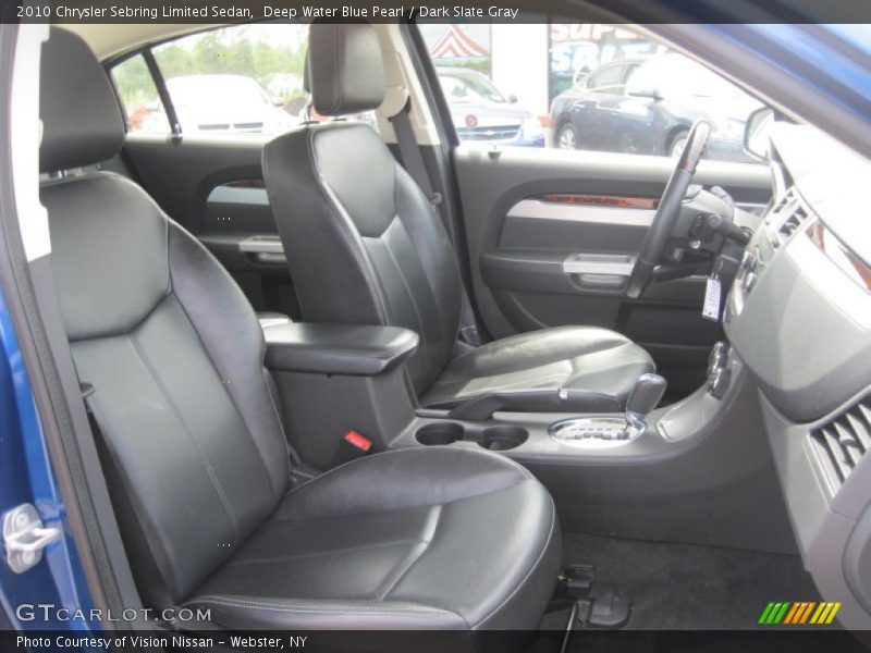 Deep Water Blue Pearl / Dark Slate Gray 2010 Chrysler Sebring Limited Sedan