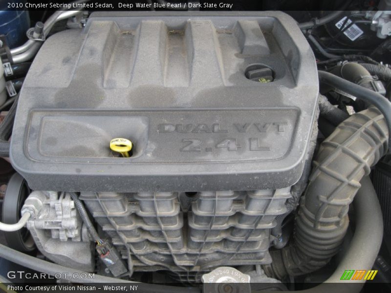 Deep Water Blue Pearl / Dark Slate Gray 2010 Chrysler Sebring Limited Sedan