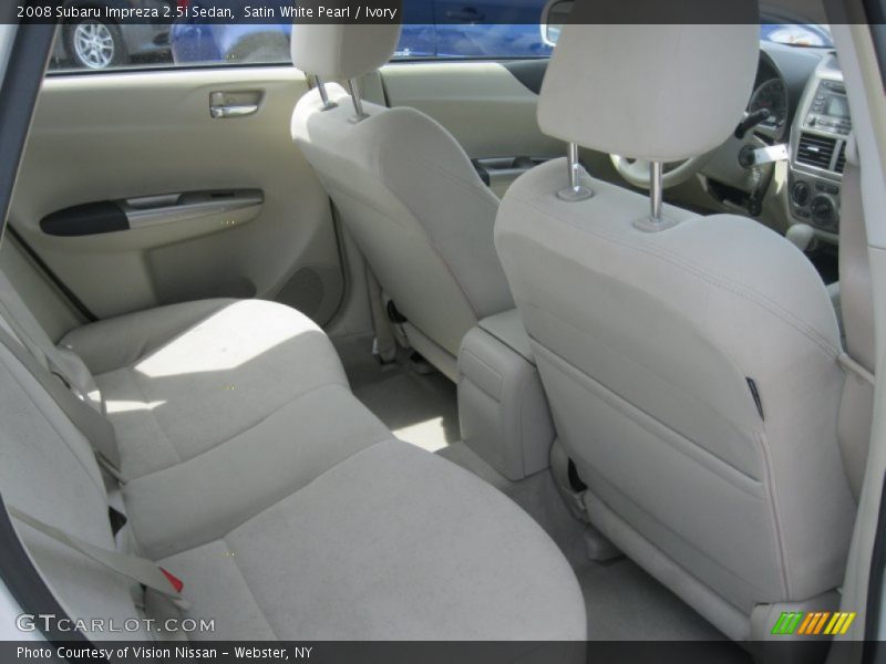 Satin White Pearl / Ivory 2008 Subaru Impreza 2.5i Sedan