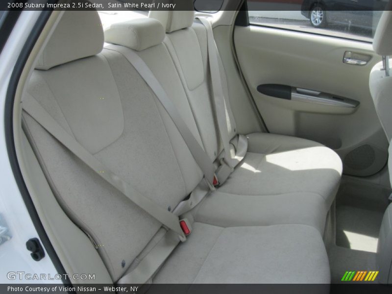 Satin White Pearl / Ivory 2008 Subaru Impreza 2.5i Sedan