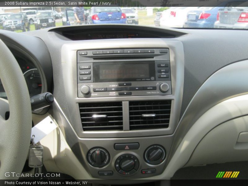Satin White Pearl / Ivory 2008 Subaru Impreza 2.5i Sedan