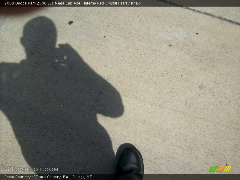 Inferno Red Crystal Pearl / Khaki 2008 Dodge Ram 2500 SLT Mega Cab 4x4
