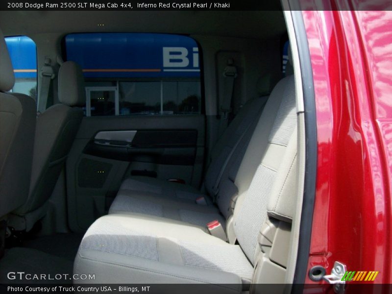 Inferno Red Crystal Pearl / Khaki 2008 Dodge Ram 2500 SLT Mega Cab 4x4