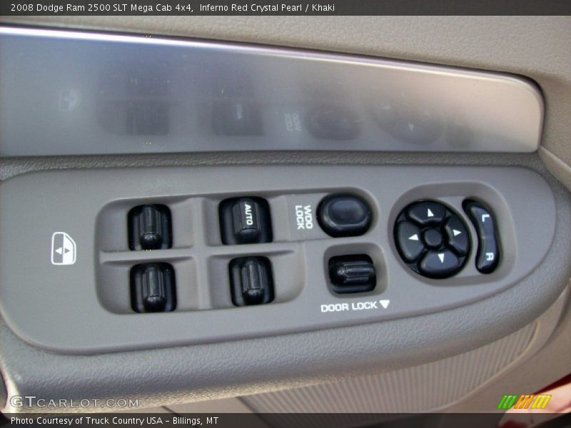 Inferno Red Crystal Pearl / Khaki 2008 Dodge Ram 2500 SLT Mega Cab 4x4