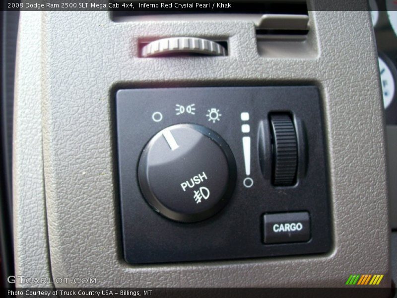 Inferno Red Crystal Pearl / Khaki 2008 Dodge Ram 2500 SLT Mega Cab 4x4