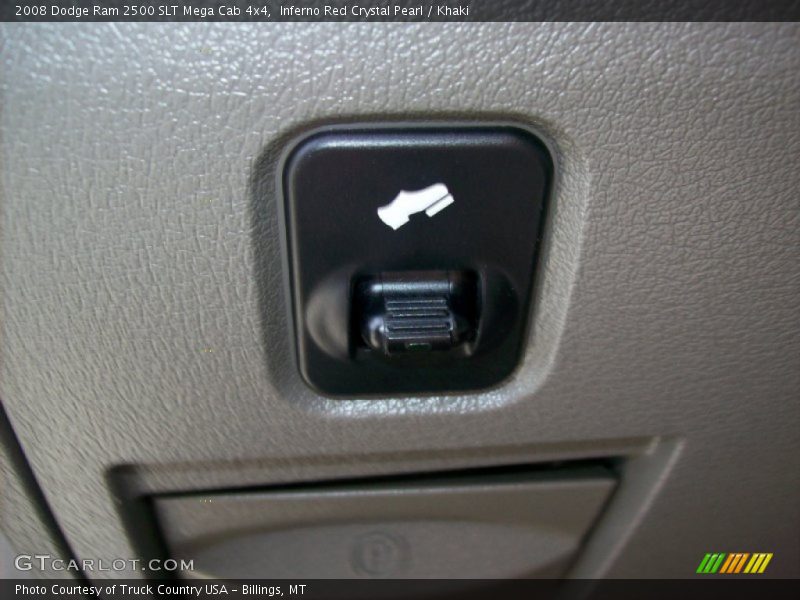 Inferno Red Crystal Pearl / Khaki 2008 Dodge Ram 2500 SLT Mega Cab 4x4