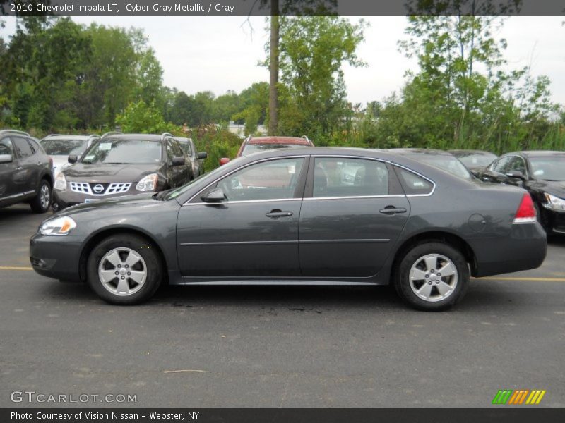 Cyber Gray Metallic / Gray 2010 Chevrolet Impala LT