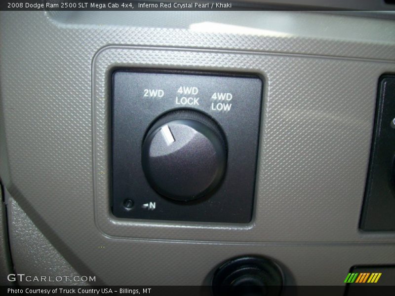 Inferno Red Crystal Pearl / Khaki 2008 Dodge Ram 2500 SLT Mega Cab 4x4