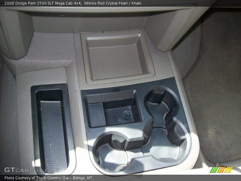 Inferno Red Crystal Pearl / Khaki 2008 Dodge Ram 2500 SLT Mega Cab 4x4