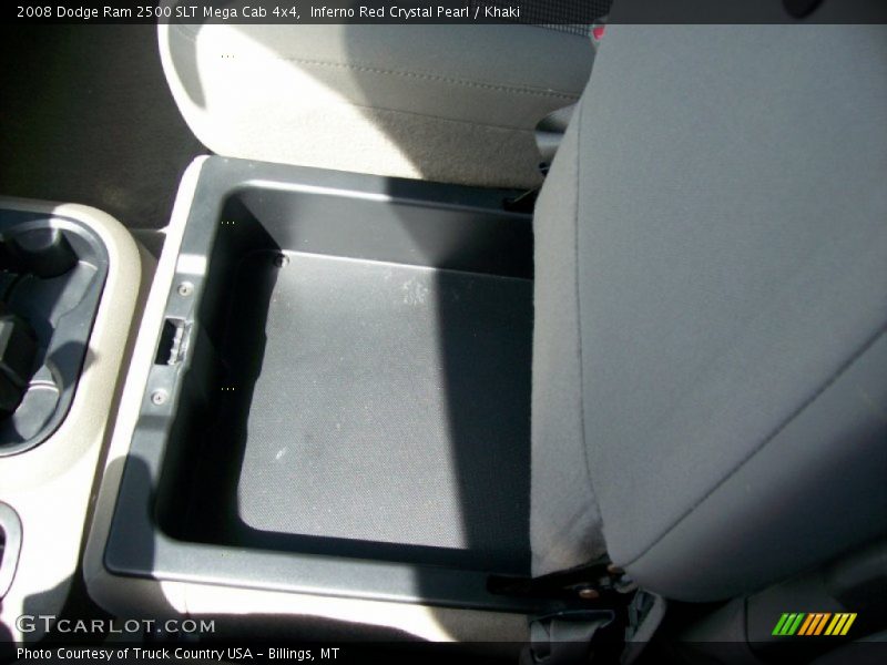 Inferno Red Crystal Pearl / Khaki 2008 Dodge Ram 2500 SLT Mega Cab 4x4