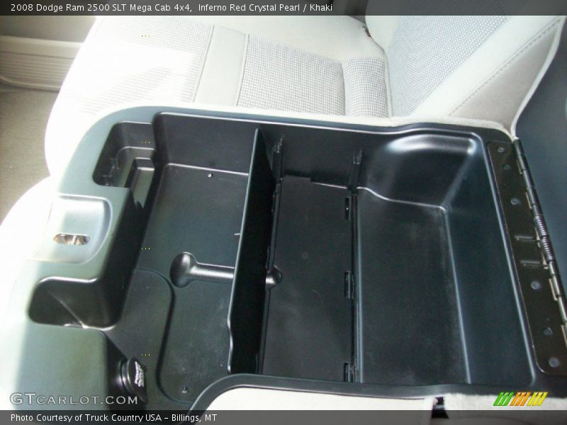 Inferno Red Crystal Pearl / Khaki 2008 Dodge Ram 2500 SLT Mega Cab 4x4