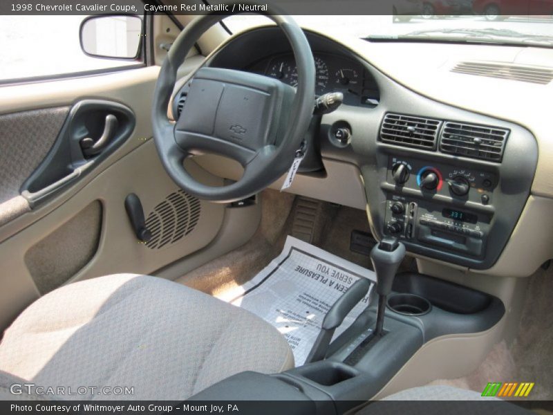 Dashboard of 1998 Cavalier Coupe