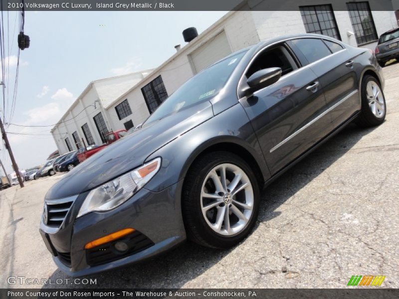 Island Grey Metallic / Black 2010 Volkswagen CC Luxury