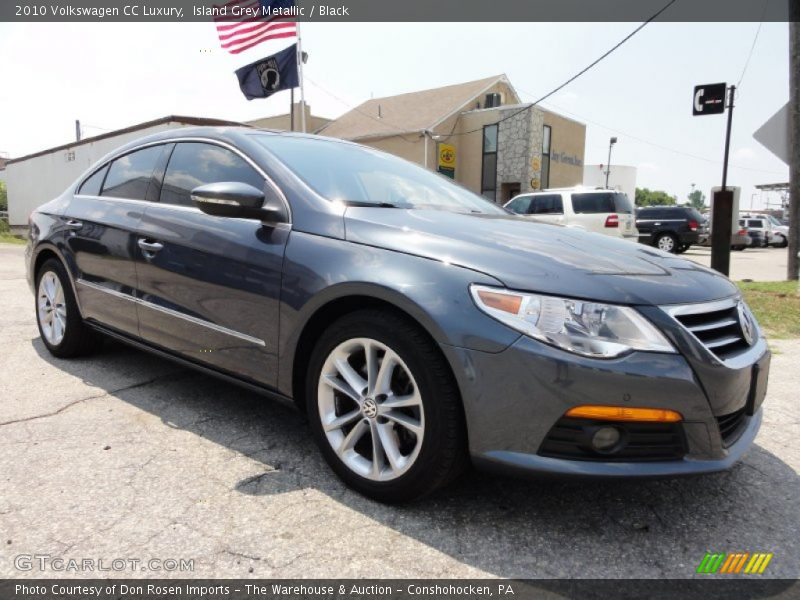 Island Grey Metallic / Black 2010 Volkswagen CC Luxury