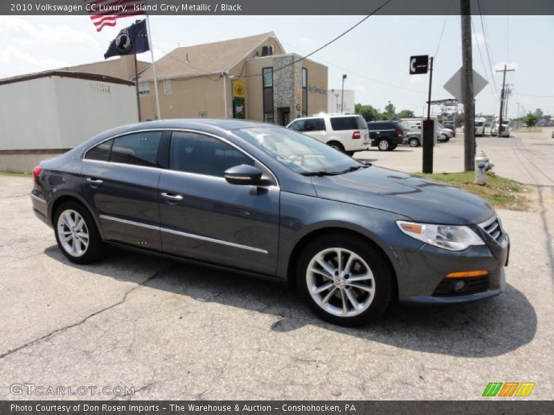Island Grey Metallic / Black 2010 Volkswagen CC Luxury