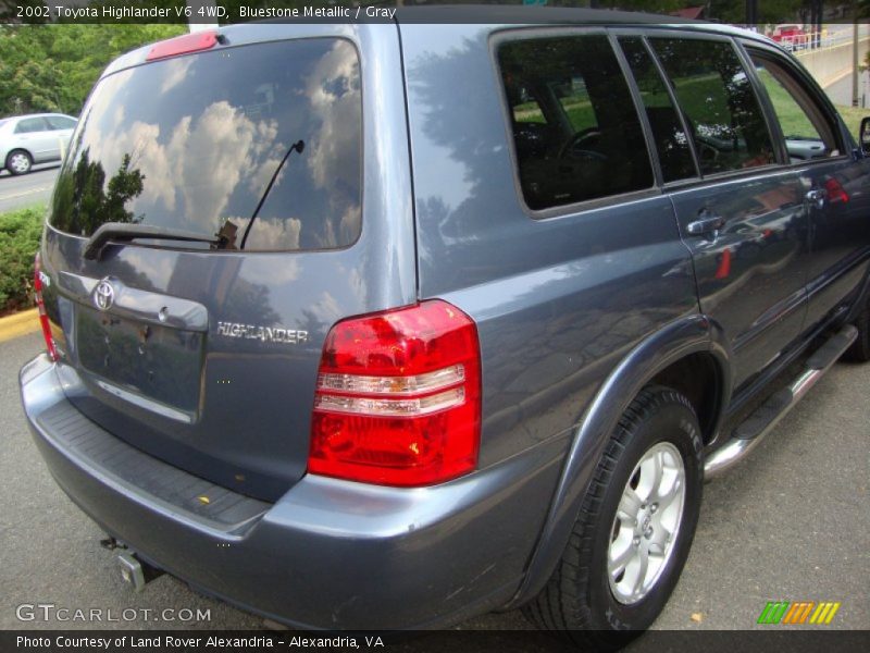 Bluestone Metallic / Gray 2002 Toyota Highlander V6 4WD