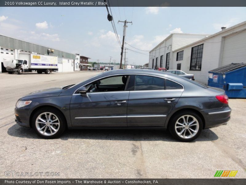 Island Grey Metallic / Black 2010 Volkswagen CC Luxury