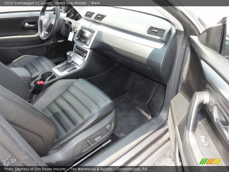 Island Grey Metallic / Black 2010 Volkswagen CC Luxury