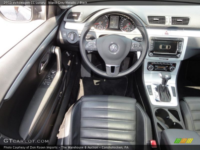 Island Grey Metallic / Black 2010 Volkswagen CC Luxury