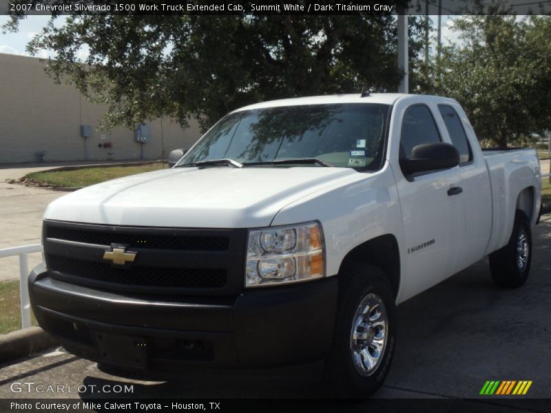 Front 3/4 View of 2007 Silverado 1500 Work Truck Extended Cab