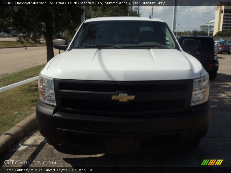 Summit White / Dark Titanium Gray 2007 Chevrolet Silverado 1500 Work Truck Extended Cab