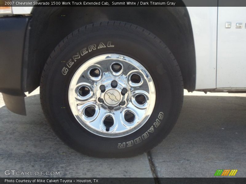 Summit White / Dark Titanium Gray 2007 Chevrolet Silverado 1500 Work Truck Extended Cab
