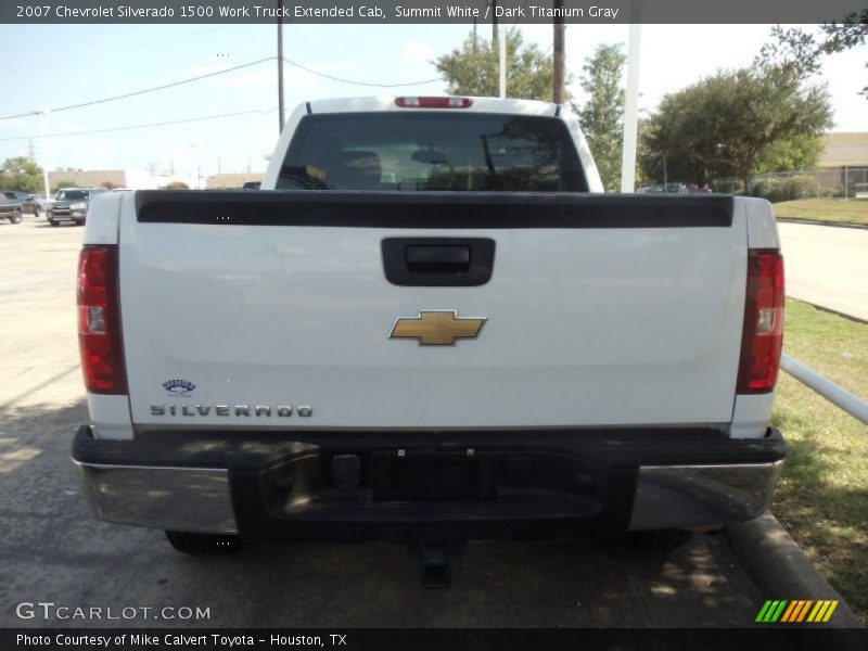 Summit White / Dark Titanium Gray 2007 Chevrolet Silverado 1500 Work Truck Extended Cab