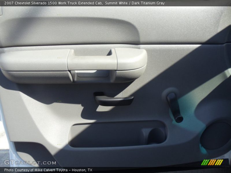 Summit White / Dark Titanium Gray 2007 Chevrolet Silverado 1500 Work Truck Extended Cab