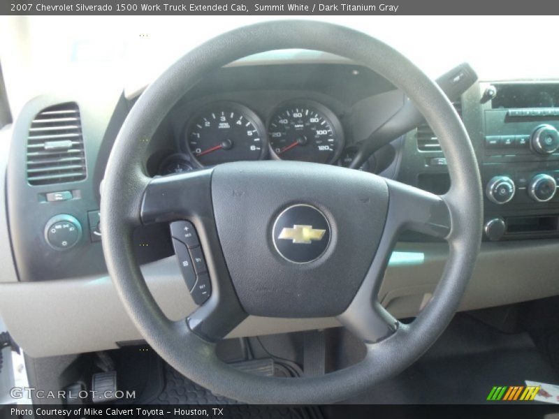 Summit White / Dark Titanium Gray 2007 Chevrolet Silverado 1500 Work Truck Extended Cab