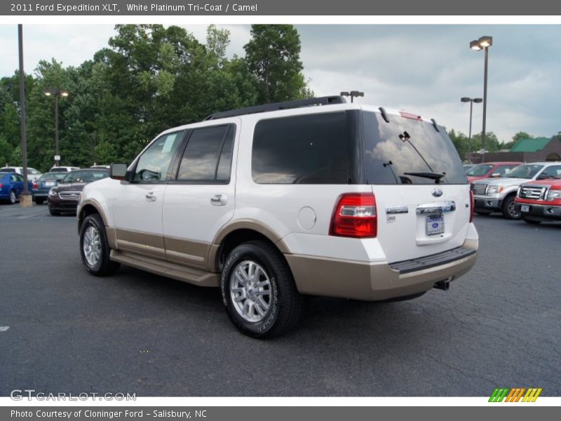 White Platinum Tri-Coat / Camel 2011 Ford Expedition XLT