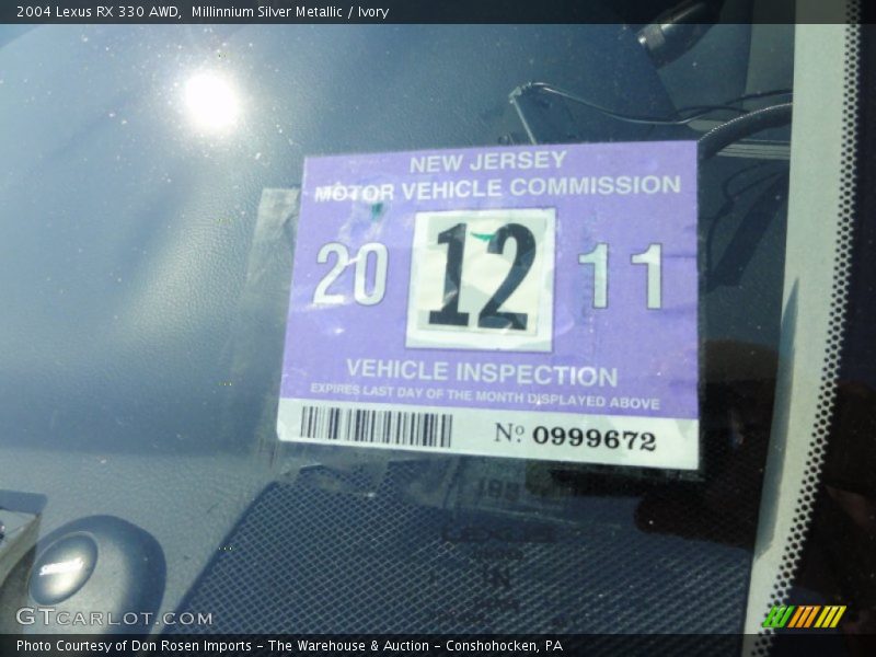 Millinnium Silver Metallic / Ivory 2004 Lexus RX 330 AWD