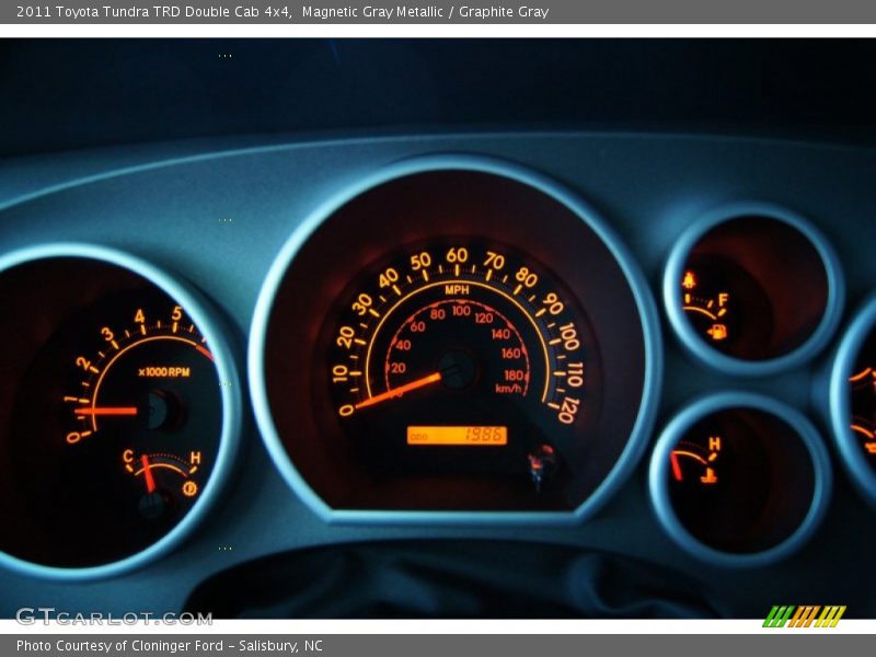 Magnetic Gray Metallic / Graphite Gray 2011 Toyota Tundra TRD Double Cab 4x4