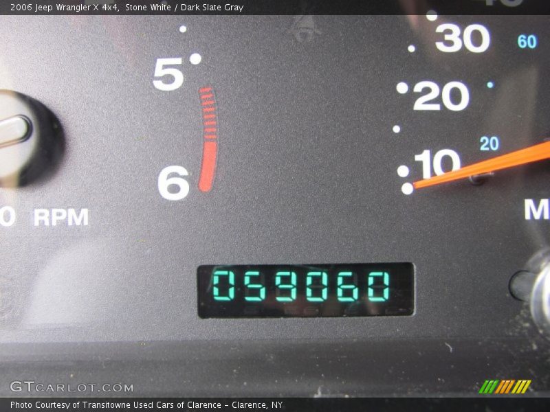 Stone White / Dark Slate Gray 2006 Jeep Wrangler X 4x4