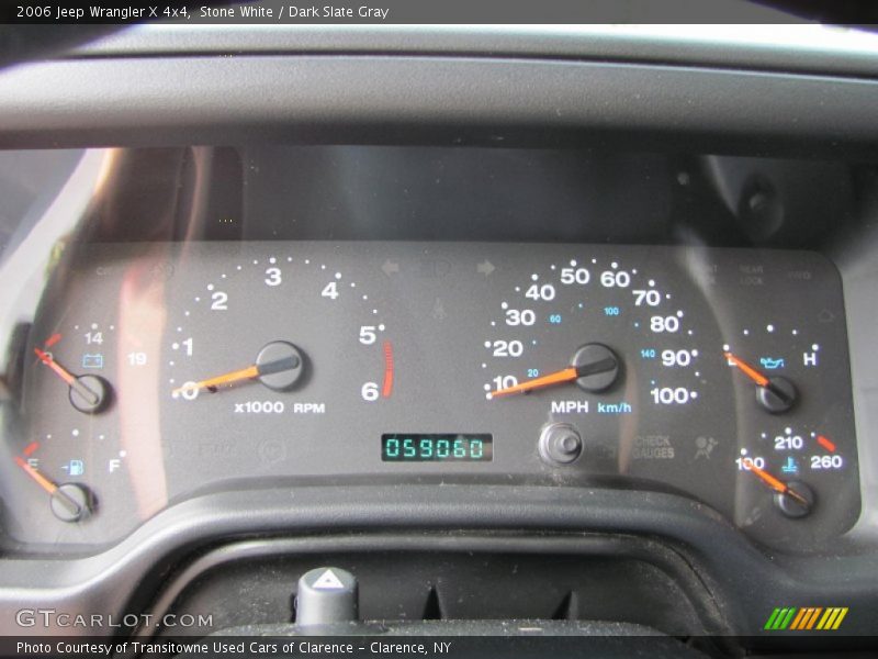 Stone White / Dark Slate Gray 2006 Jeep Wrangler X 4x4