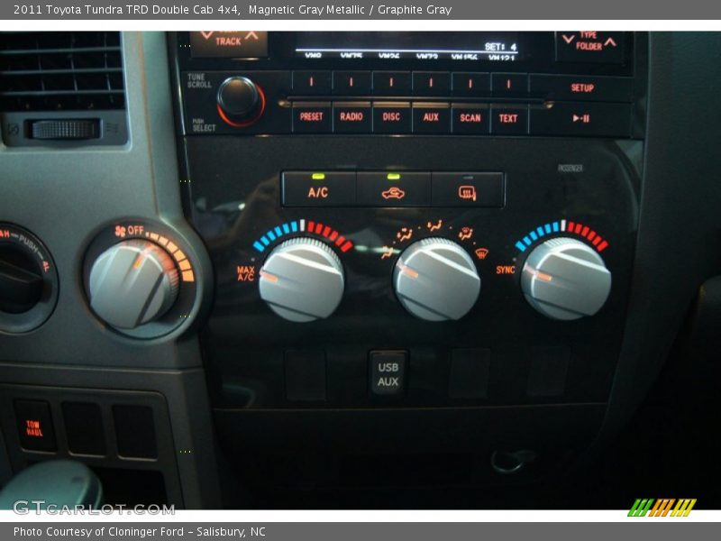 Controls of 2011 Tundra TRD Double Cab 4x4