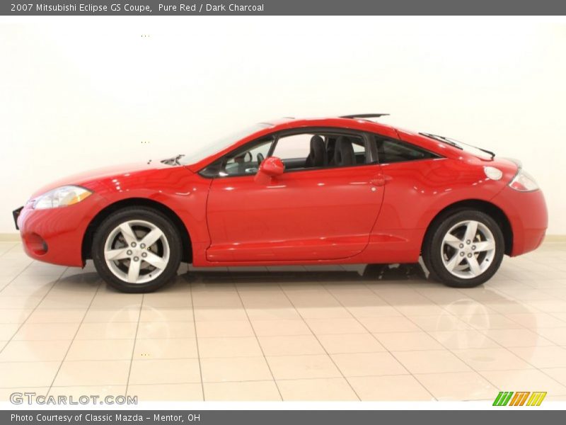 Pure Red / Dark Charcoal 2007 Mitsubishi Eclipse GS Coupe