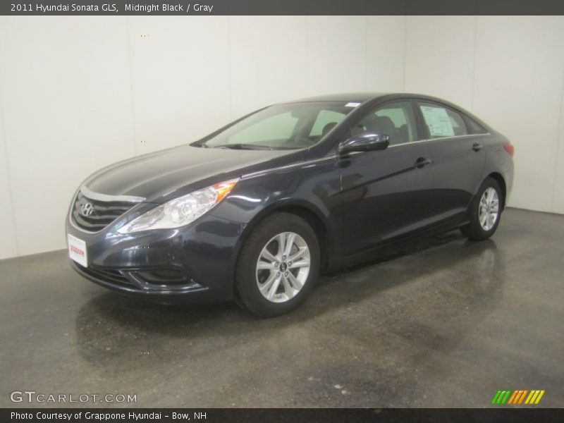 Midnight Black / Gray 2011 Hyundai Sonata GLS