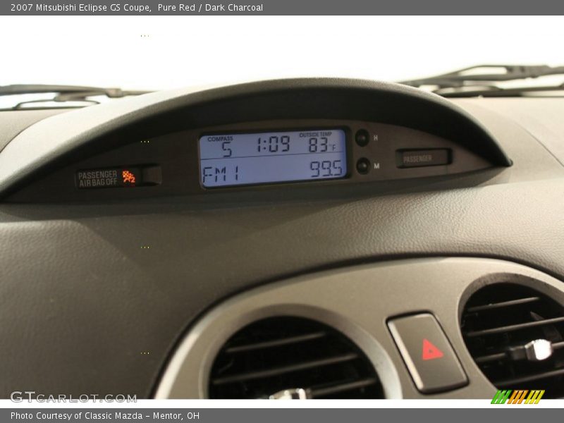 Pure Red / Dark Charcoal 2007 Mitsubishi Eclipse GS Coupe