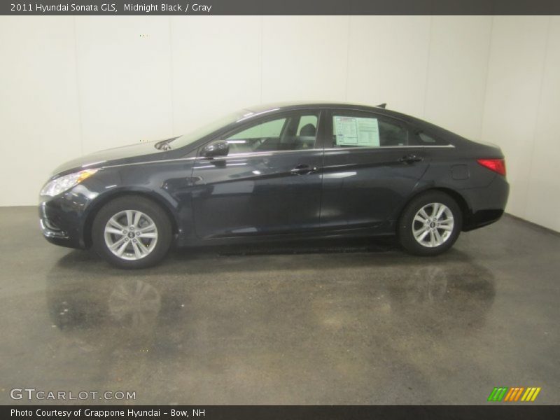 Midnight Black / Gray 2011 Hyundai Sonata GLS