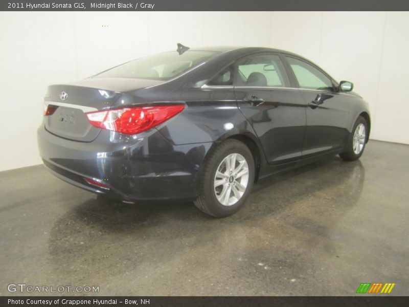 Midnight Black / Gray 2011 Hyundai Sonata GLS