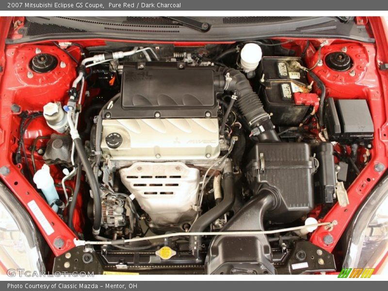 Pure Red / Dark Charcoal 2007 Mitsubishi Eclipse GS Coupe