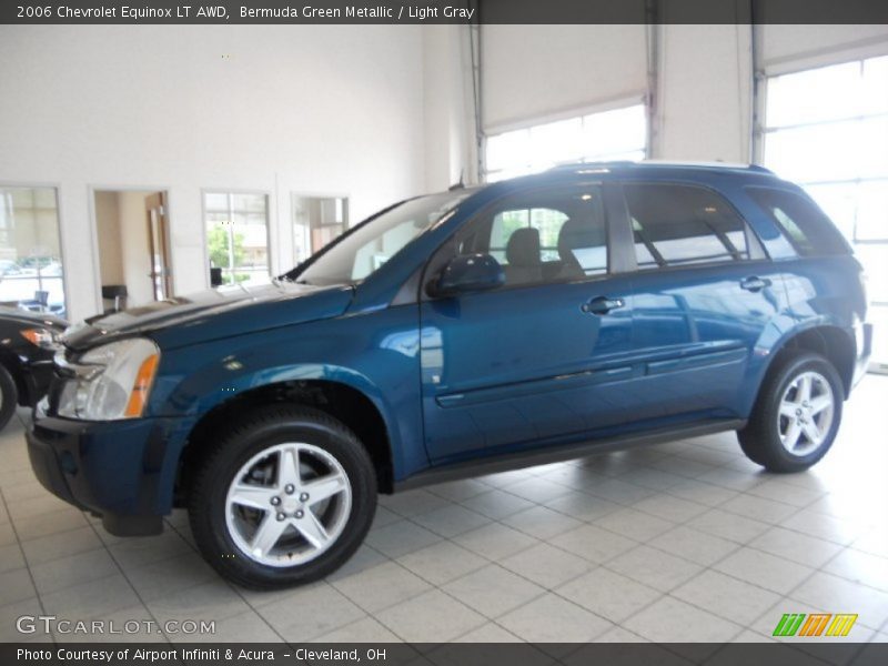 Bermuda Green Metallic / Light Gray 2006 Chevrolet Equinox LT AWD