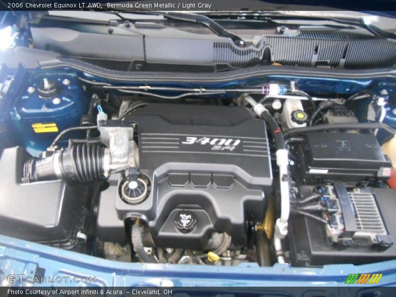 Bermuda Green Metallic / Light Gray 2006 Chevrolet Equinox LT AWD