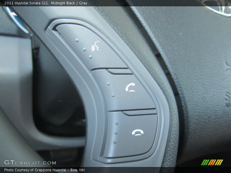Midnight Black / Gray 2011 Hyundai Sonata GLS