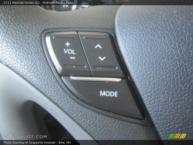 Midnight Black / Gray 2011 Hyundai Sonata GLS