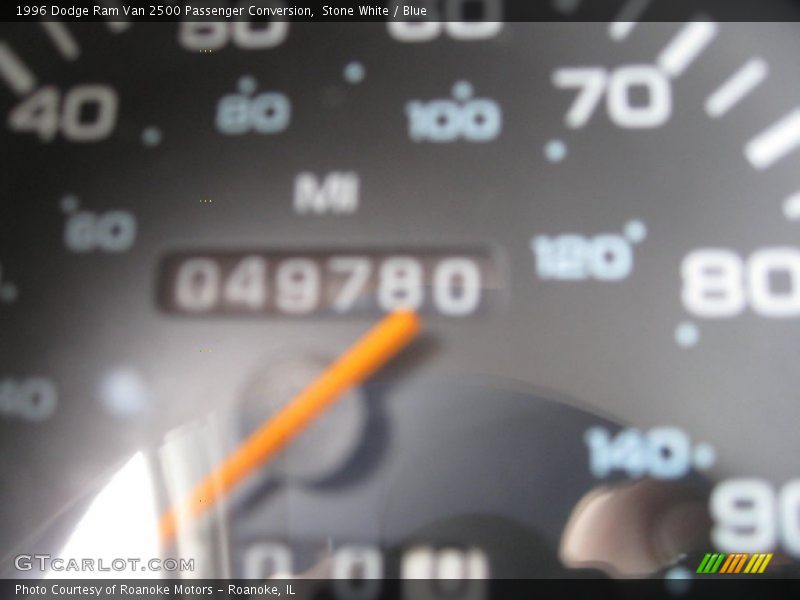 Stone White / Blue 1996 Dodge Ram Van 2500 Passenger Conversion